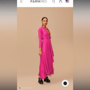 Farm Rio NWT fuschia dress